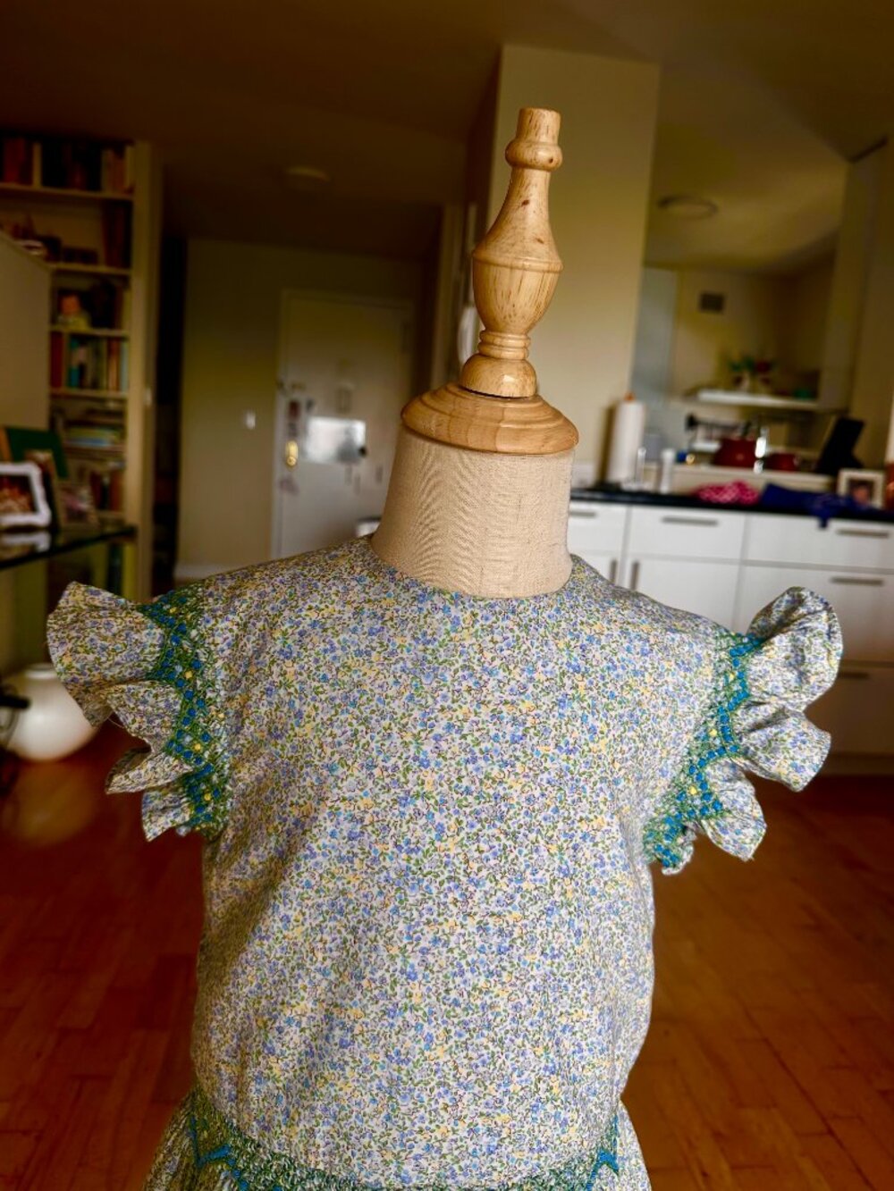 Pepa London Floral Blue Green Spring Dress - Picture 8 of 12